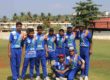 Cricket coach guiding players at T20CCL selection camp