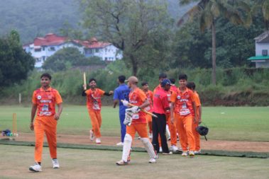 Goa Heroes Cup batting action