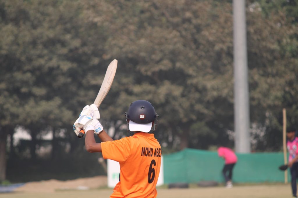 Batsman hitting consecutive boundaries