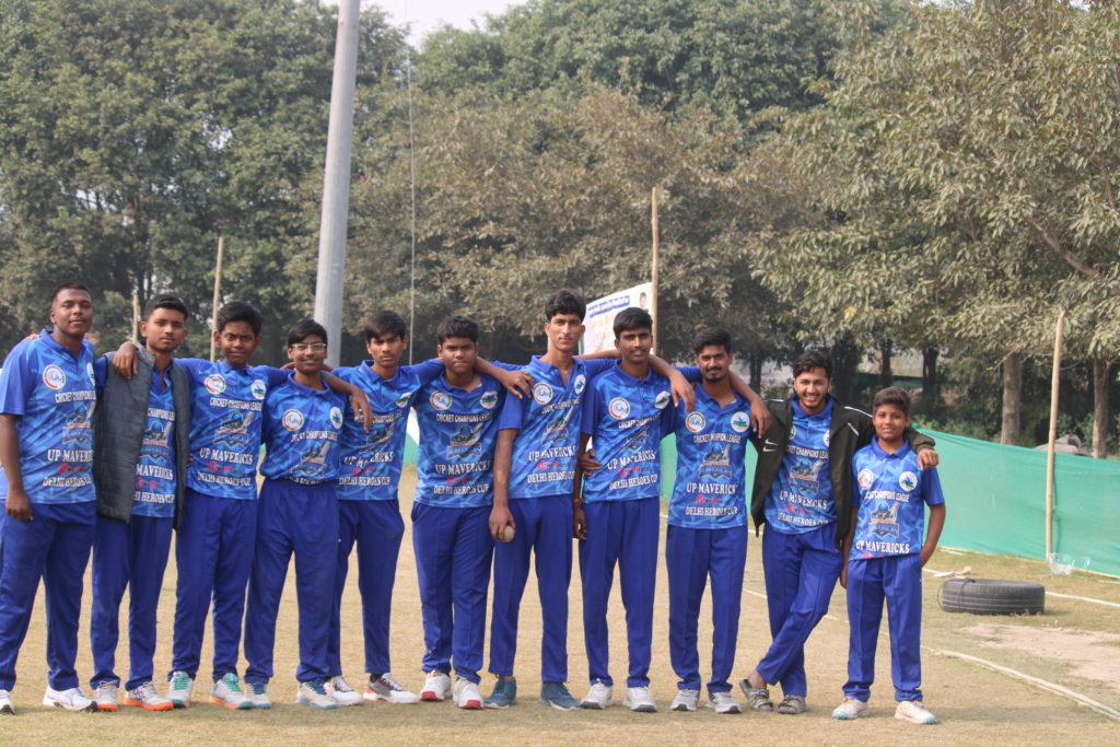 Aspiring players training for delhi cricket association pathway through T20CCL matches