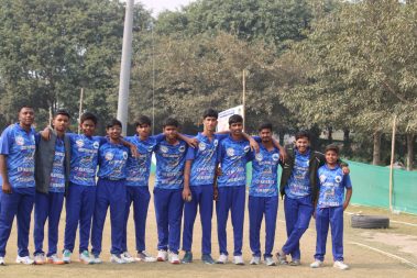 Aspiring players training for delhi cricket association pathway through T20CCL matches