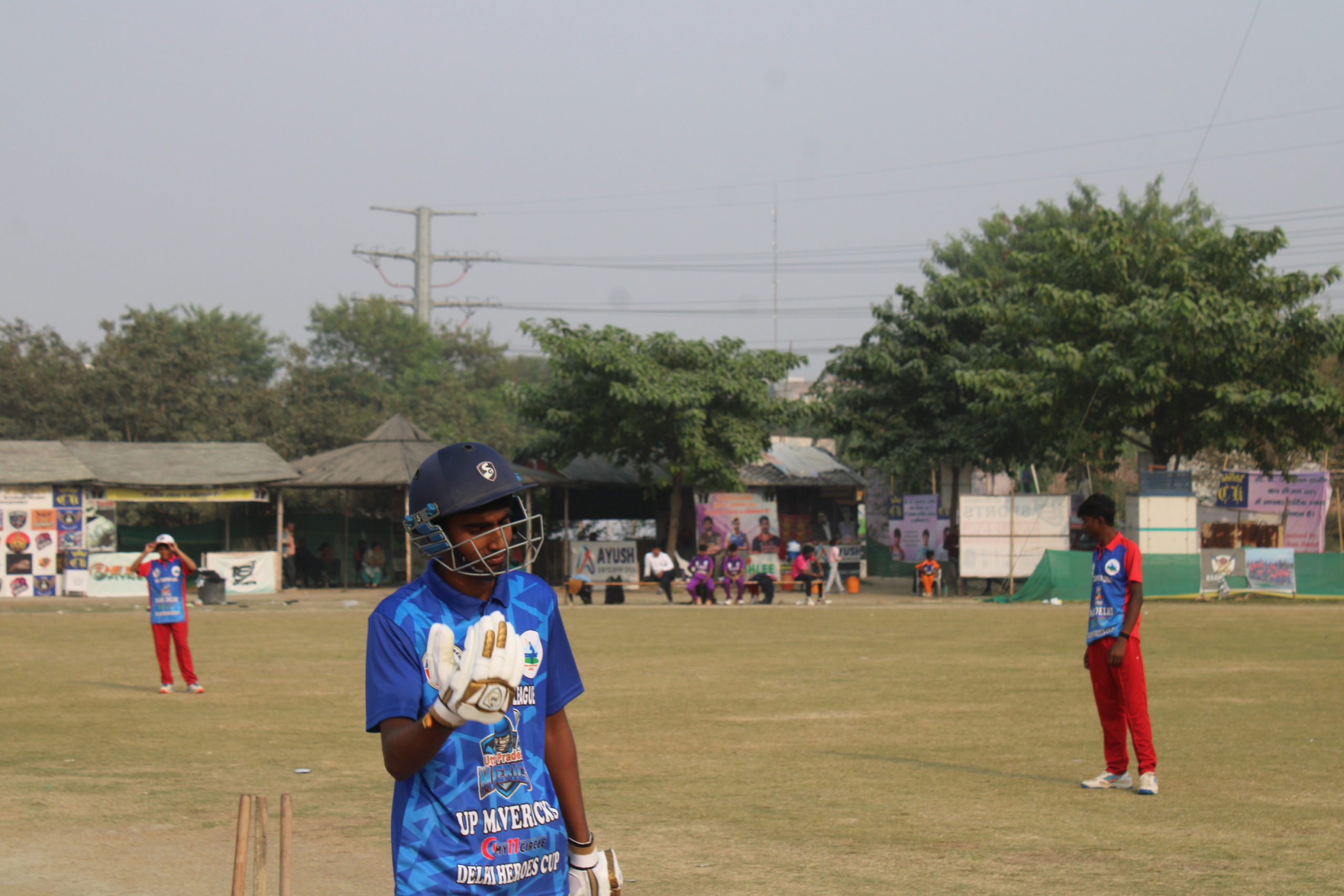 Young cricketers participating in UP cricket trial across cities like Noida, Lucknow, Varanasi, Meerut, and Gorakhpur
