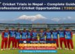 Cricket Trial In Nepal