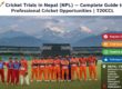NSPL cricket trial Nepal