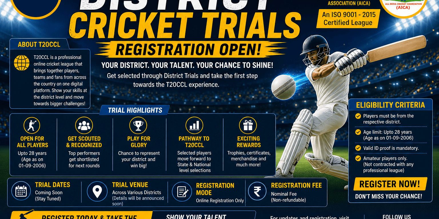 district crickt (1) District Cricket Trials Registration
