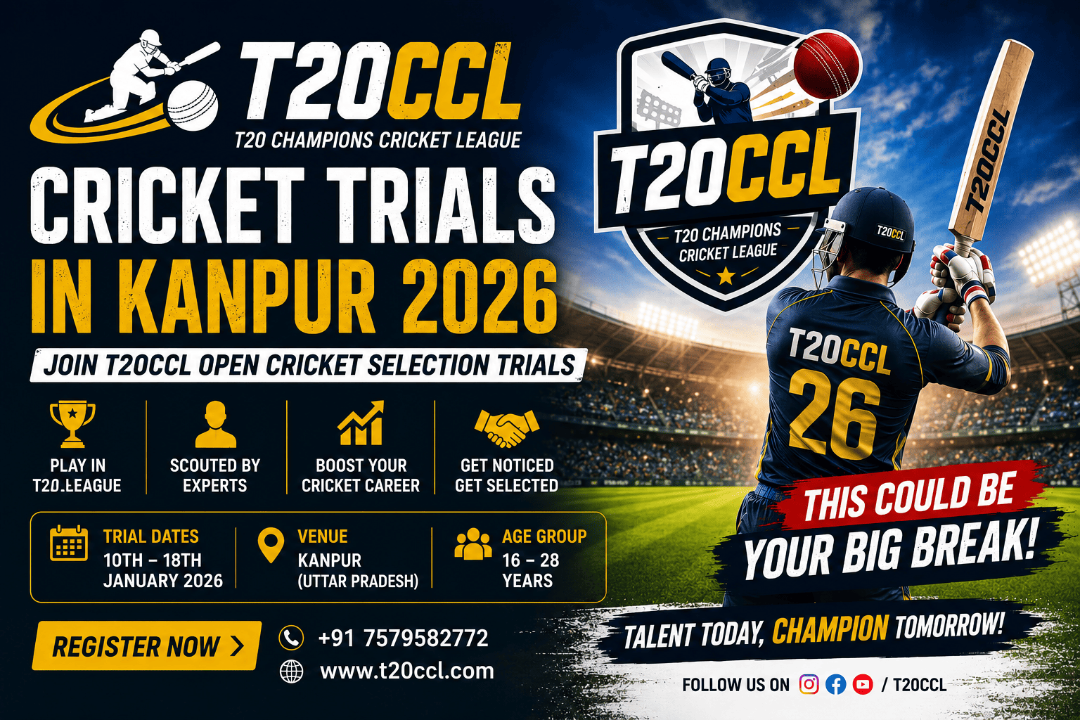 kanpur (1) Cricket Trials in Kanpur 2026